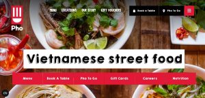 Vietnamese street food wordpress theme.