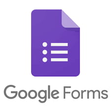 Google forms logo on a white background.